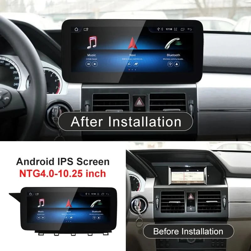 STWEI 2024 New Car Multimedia Wireless Android AUTO CarPlay 10.25inch 12.3inch Screen For Mercedes Benz GLK X204 2010 2013 2015