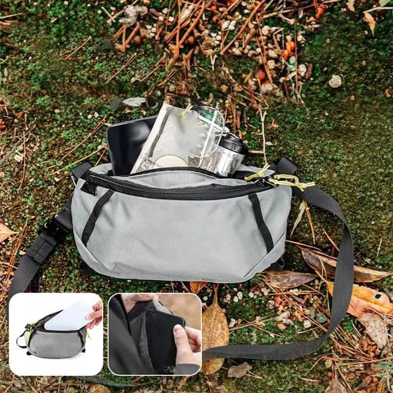 Tragbare Outdoor-Gürteltasche Verstellbare Wandertasche mit Gurt Berglauf-Hüfttasche Fahrradrucksack für Camping Wandern
