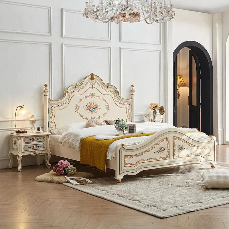 Modern Frame Bed Double King Size Bedroom Beauty European Sleeping Bed Platform Girls Letto Matrimoniale Lounge Suite Furniture
