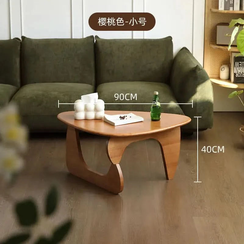 Modern simple creative round coffee table household small apartment living room tempered glass coffee table Internet celebrity