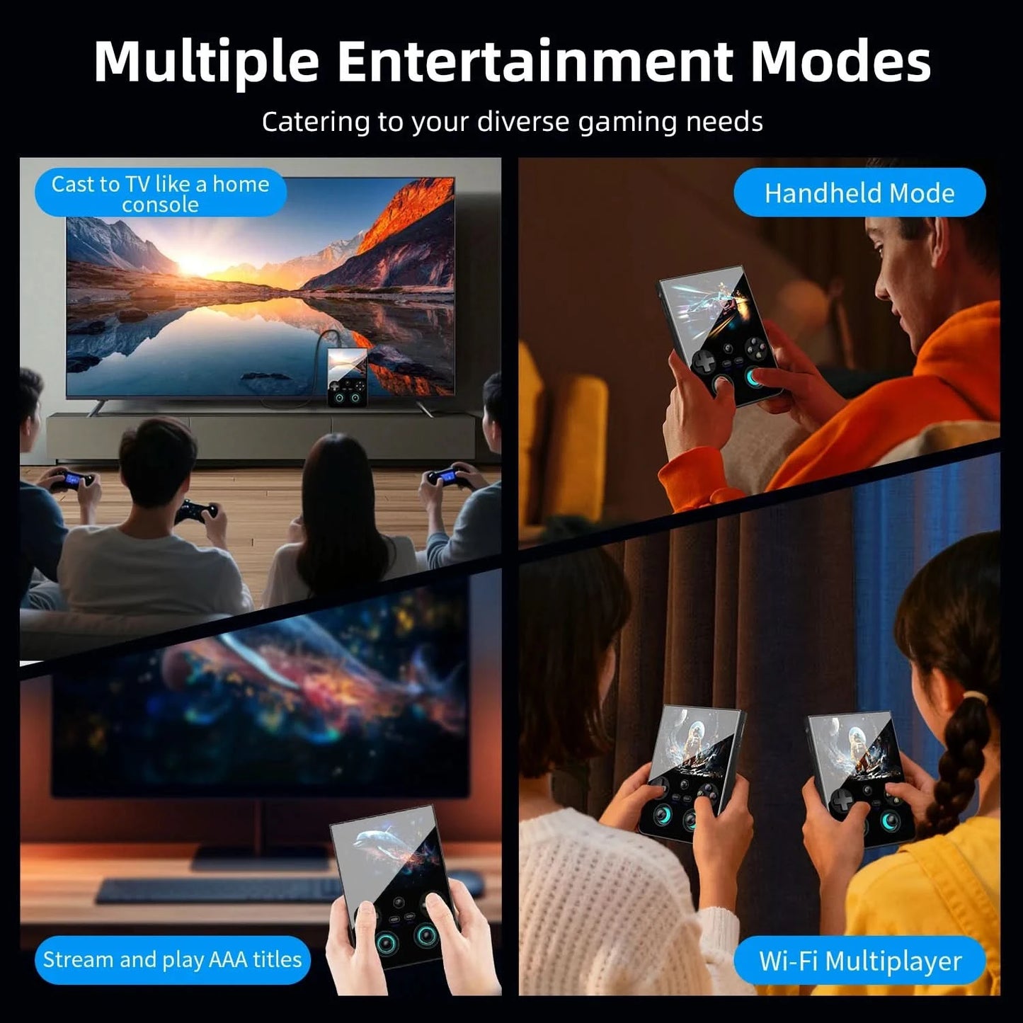 Anbernic RG477V Retro Handheld Video Game Console 4.7 LTPS In-Cell display Android14 5G SOC chip Video Player PSP PS2 RG 477V
