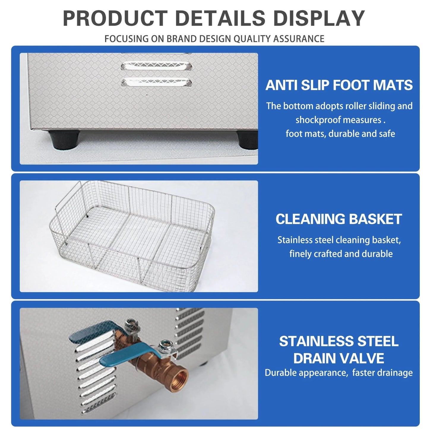 2/3/6/10L/30L Digital Heating Ultrasonic Cleaner 220V 40KHZ Stainless Steel Ultrasound Cleaning Machine Home Appliance