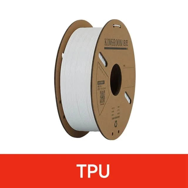 KINGROON Standard 1KG PLA PETG TPU ABS Filament 1.75mm +/- 0.03mm No bubbles 3D Printer Plastic, Random Spool