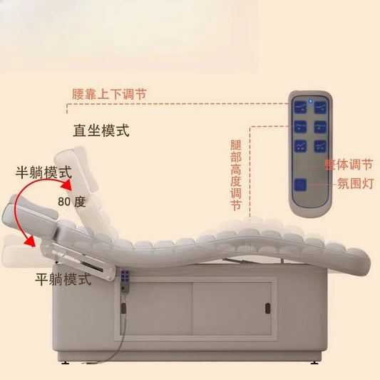 Constant temperature heating bed, massage physiotherapy bed, beauty salon, luxury skin care beauty bed, body bed