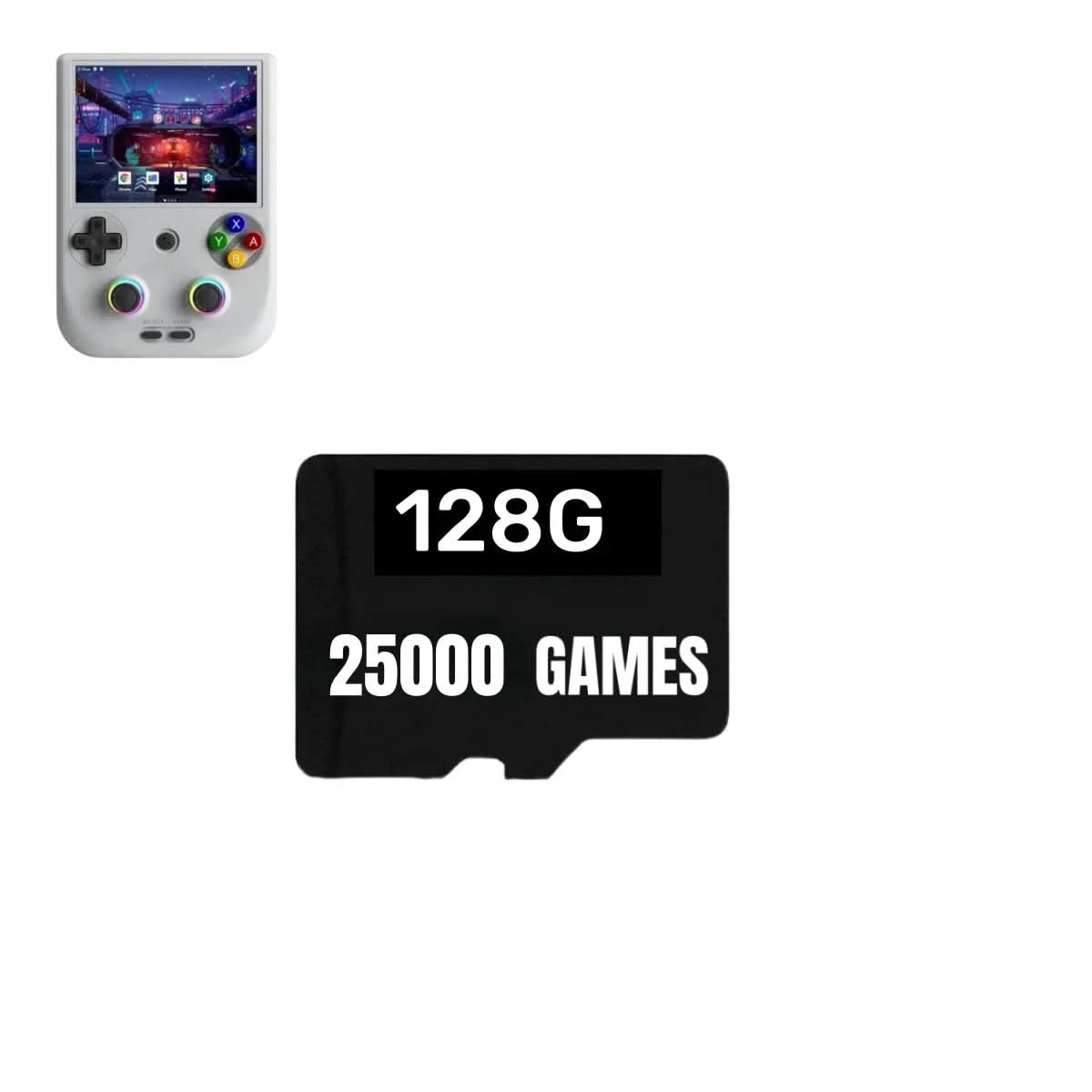Für ANBERNIC RG406V TF Spielkarte Videospielkonsolen PSP 512G 80000 Spiele vorinstalliert Retro-Spiele 256G RG406V Speicherkarte