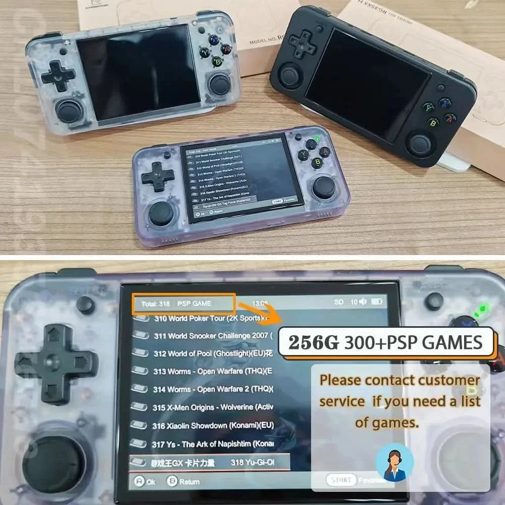 For ANBERNIC RG35XX H TF Card Classic Retro Game Memory Card PS1 PSP GBA GB NEOGEO N64 SEGA Portable Handheld Plug&Play 256G