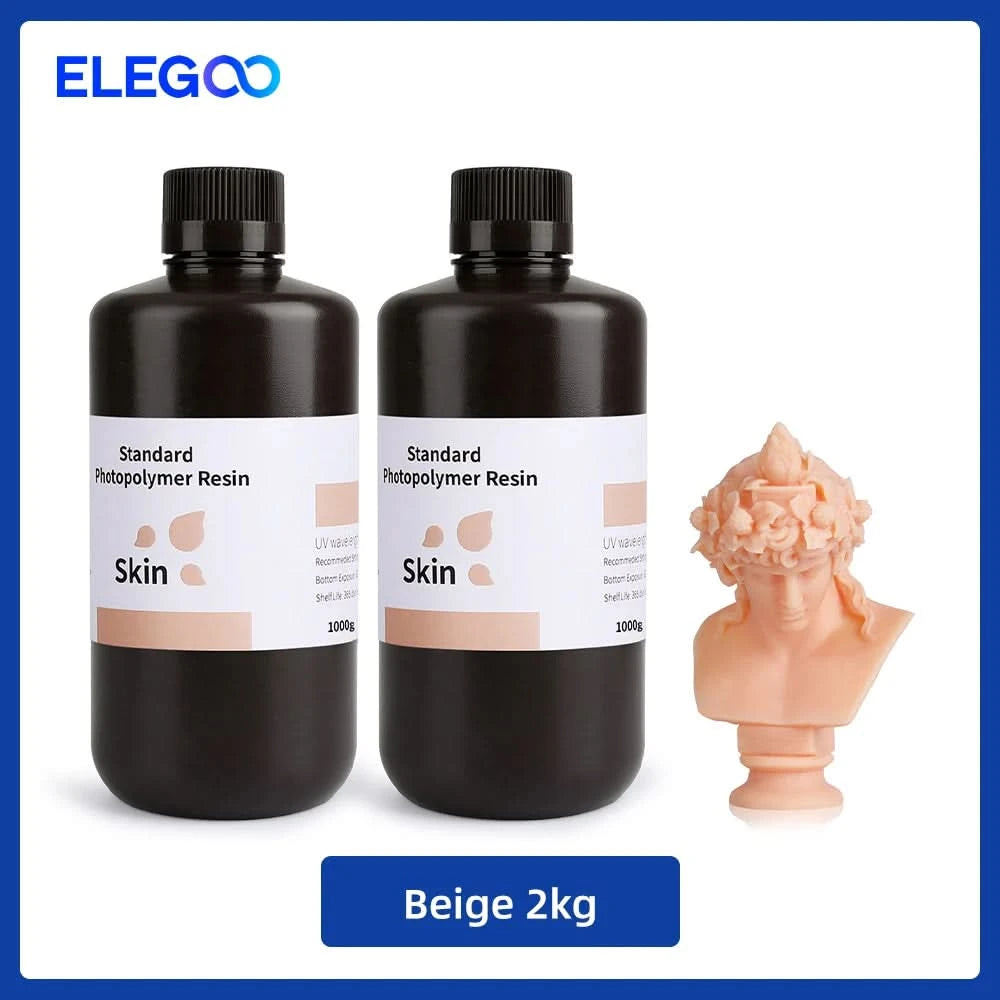 Elegoo 1KG/2KG/4KG UV-Harz 2.0 für 3D-Drucker SATURN 3 ULTRA 3D-Druckmaterial UV-Harz normal 1kg Flüssigkeitsflasche