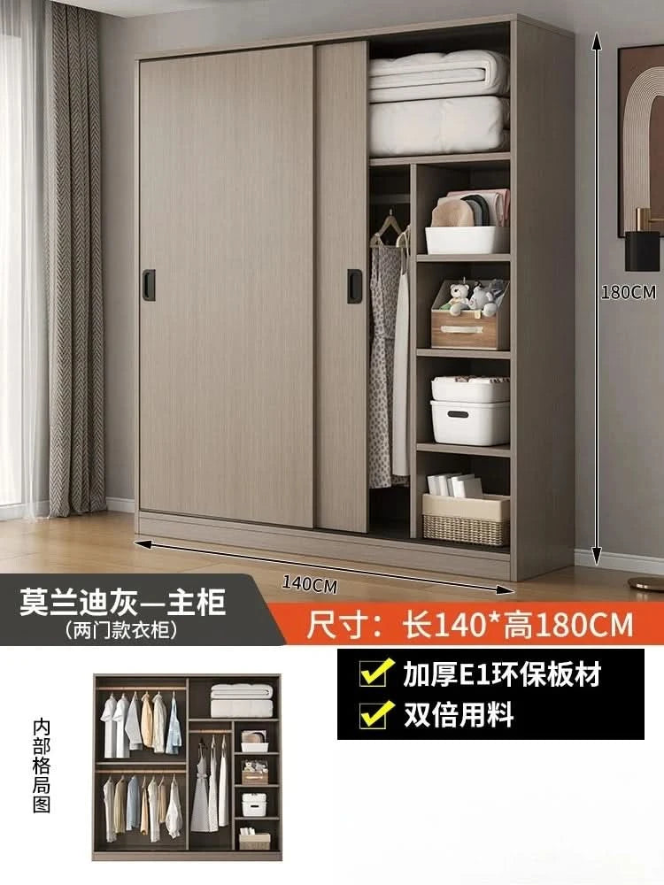 ZEco White Design Kleiderschränke Organizer Schiebetür Schlafzimmer Schrank Kleiderschränke Aufbewahrungsregal Armoires De Chambre MöbelZ