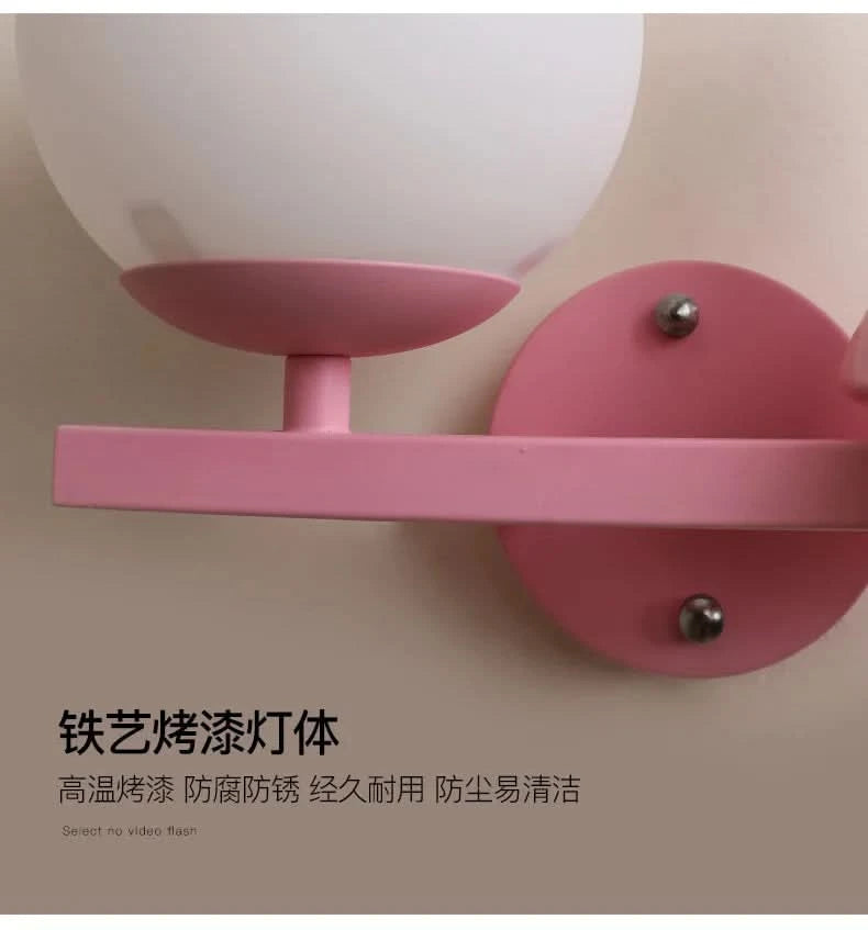 Children's Room Bedside Wall Lamp Girl Boy Wall Art Sconce Creative Cartoon Eye Protection Led Home Decoration Salon Home