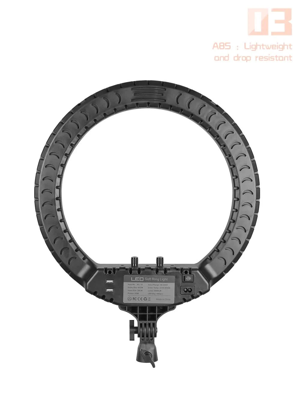 SH 18 Zoll Drehknopfringlicht LED Selfie Video Lampe mit Stativ Handyhalterung für YouTube Live Beleuchtung Foto Fotostudio