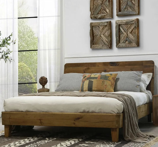 Modern Storage Bedroom Furniture Wood King Size Bed  Sets with Night Stands