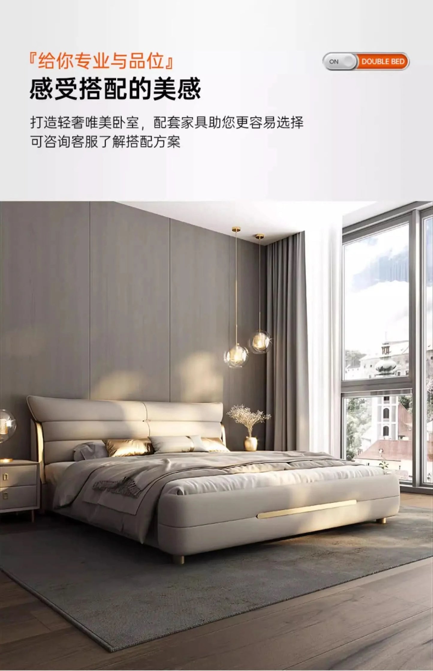 Modern Aesthetic Bed Multifonction Organiser King Size Double Bed Storage Space Marco De Cama Queen Moderno Luxury Furniture