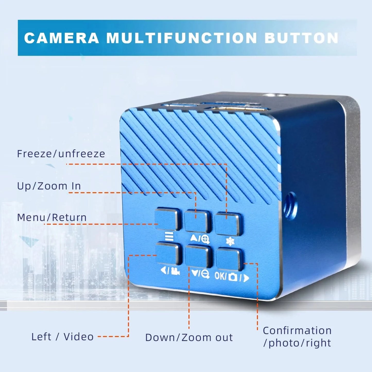 YIZHAN 4K UHD Electron Digital Microscope 1080P 60FPS Video Industrial Welding Camera 150X Lens Folding Stand for PCB Repair