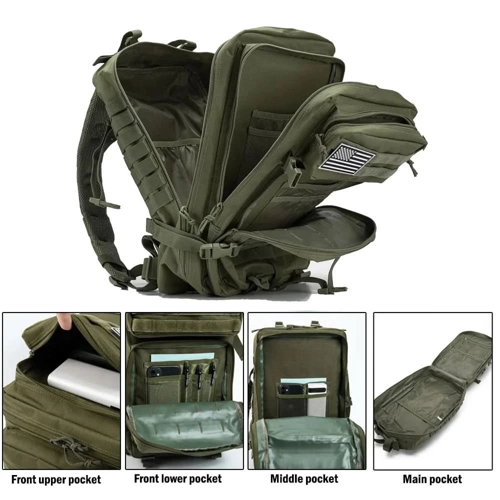 45L Taktischer Rucksack Große Kapazität Outdoor-Rucksack 3-Tages-Fitness-Wanderrucksack Wander- und Campingausrüstung Rucksäcke