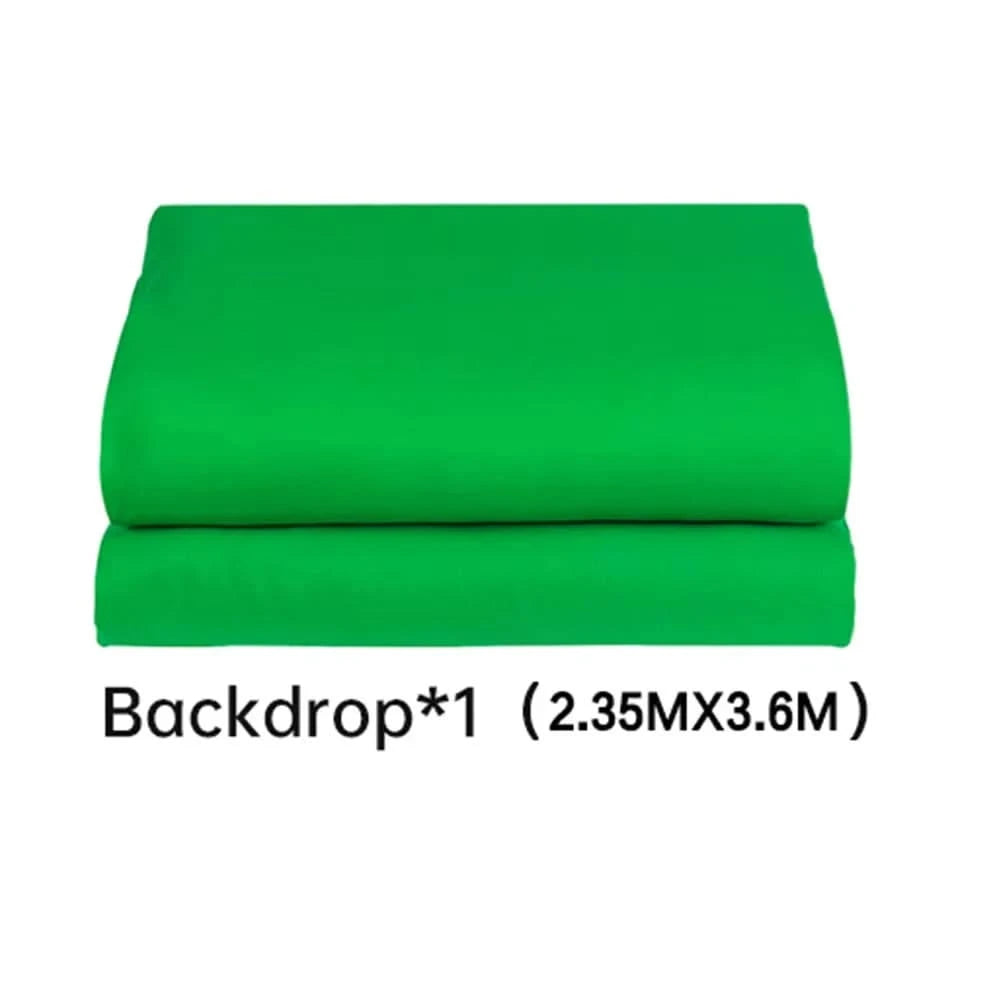 2.4x2.4m Hintergrundrahmen Schwarz/Weiß/Grün/Grau Bildschirmwand Faltbar für Tiktok Live Fotostudio Kit Chromakey Greenscreen-Rahmen