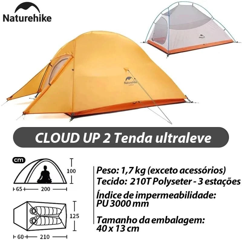 Naturehike Brazil Cloud Up 1-2-3P Camping Rucksack Outdoor Ultraleicht Wasserdichtes Zelt Camping Strandzelt