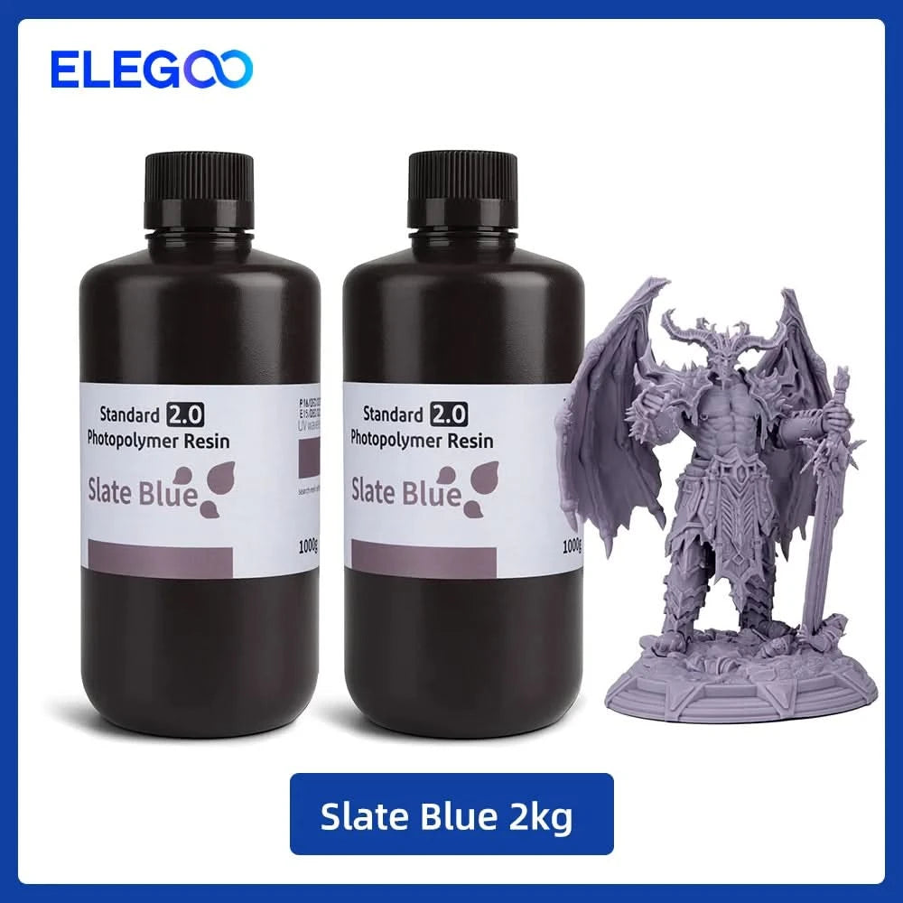 Elegoo 1KG/2KG/4KG UV-Harz 2.0 für 3D-Drucker SATURN 3 ULTRA 3D-Druckmaterial UV-Harz normal 1kg Flüssigkeitsflasche