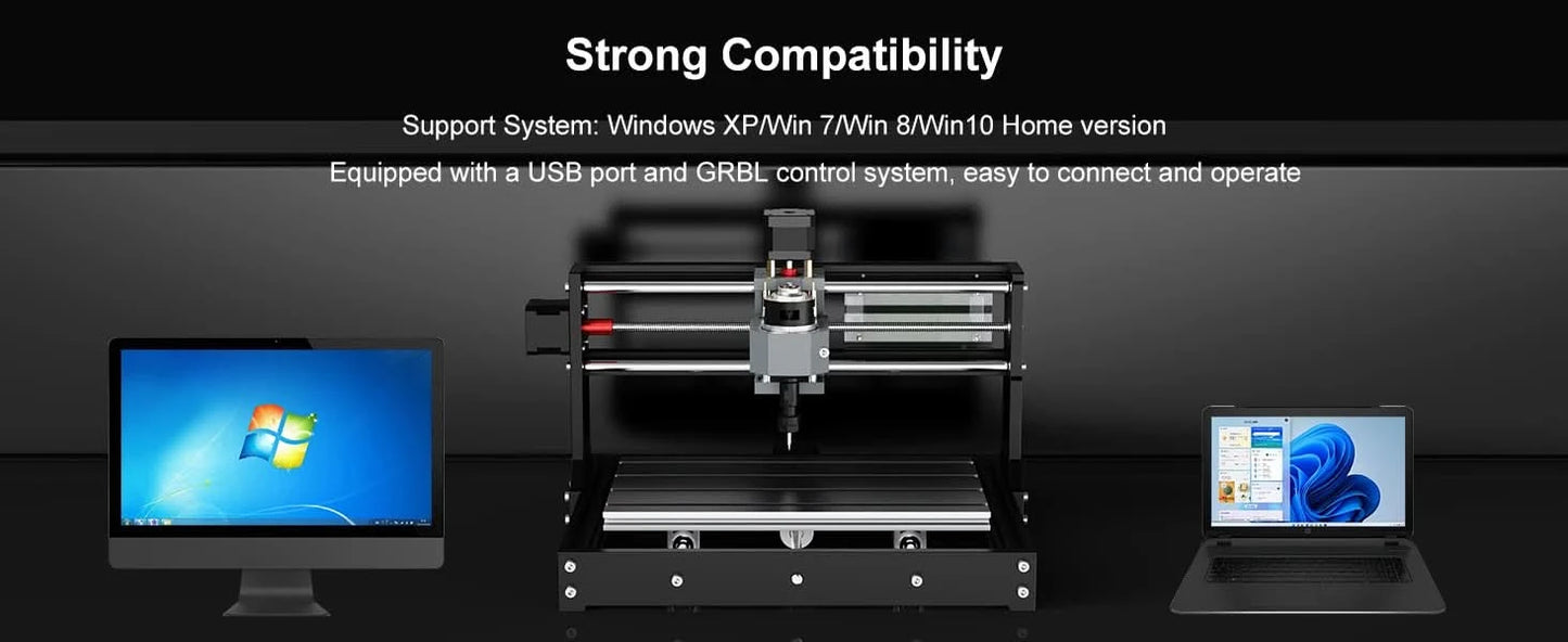 Twotrees TTC3018 CNC Engraver Machine GRBL Control Milling Router DIY Cutting 3-axis PCB PVC Mini Wood Engraving Machine