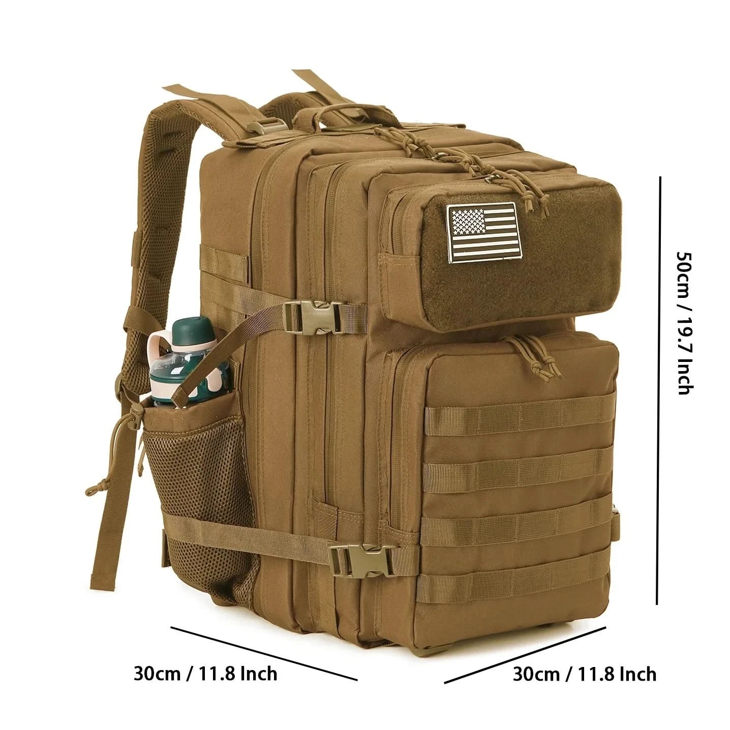45L Taktischer Rucksack für Herren Outdoor Camping Ausrüstung Wanderrucksack Überlebensrucksack Reisetasche Schulranzen