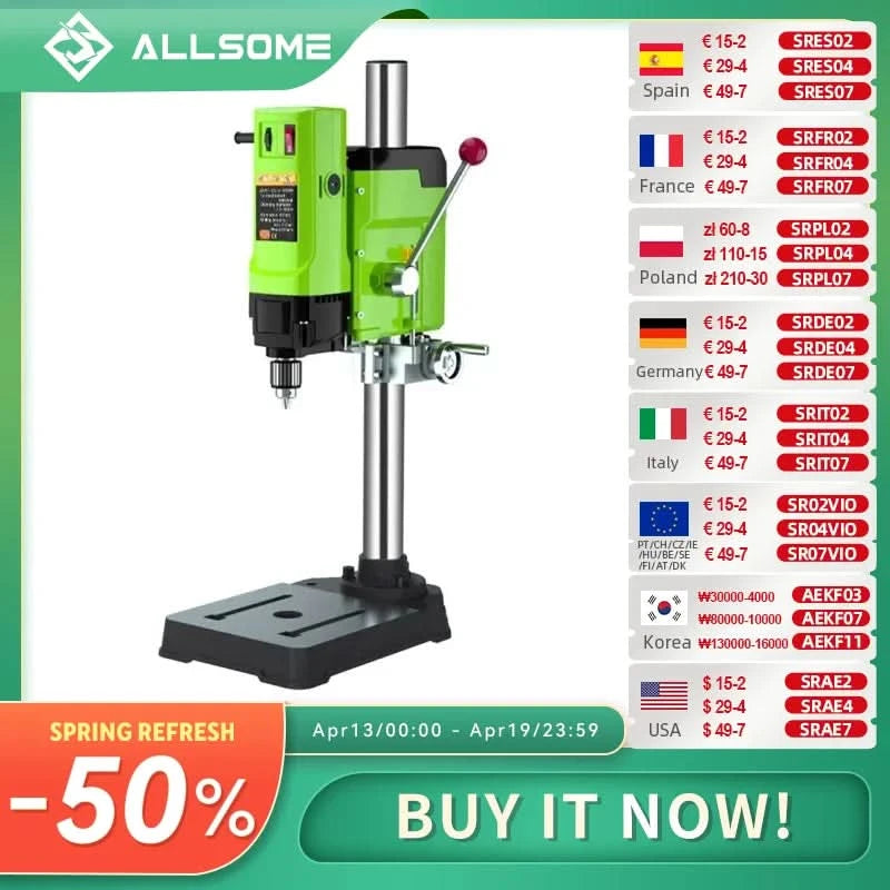 BG-5157 1050W Drill Press Drilling Machine By ALLSOME