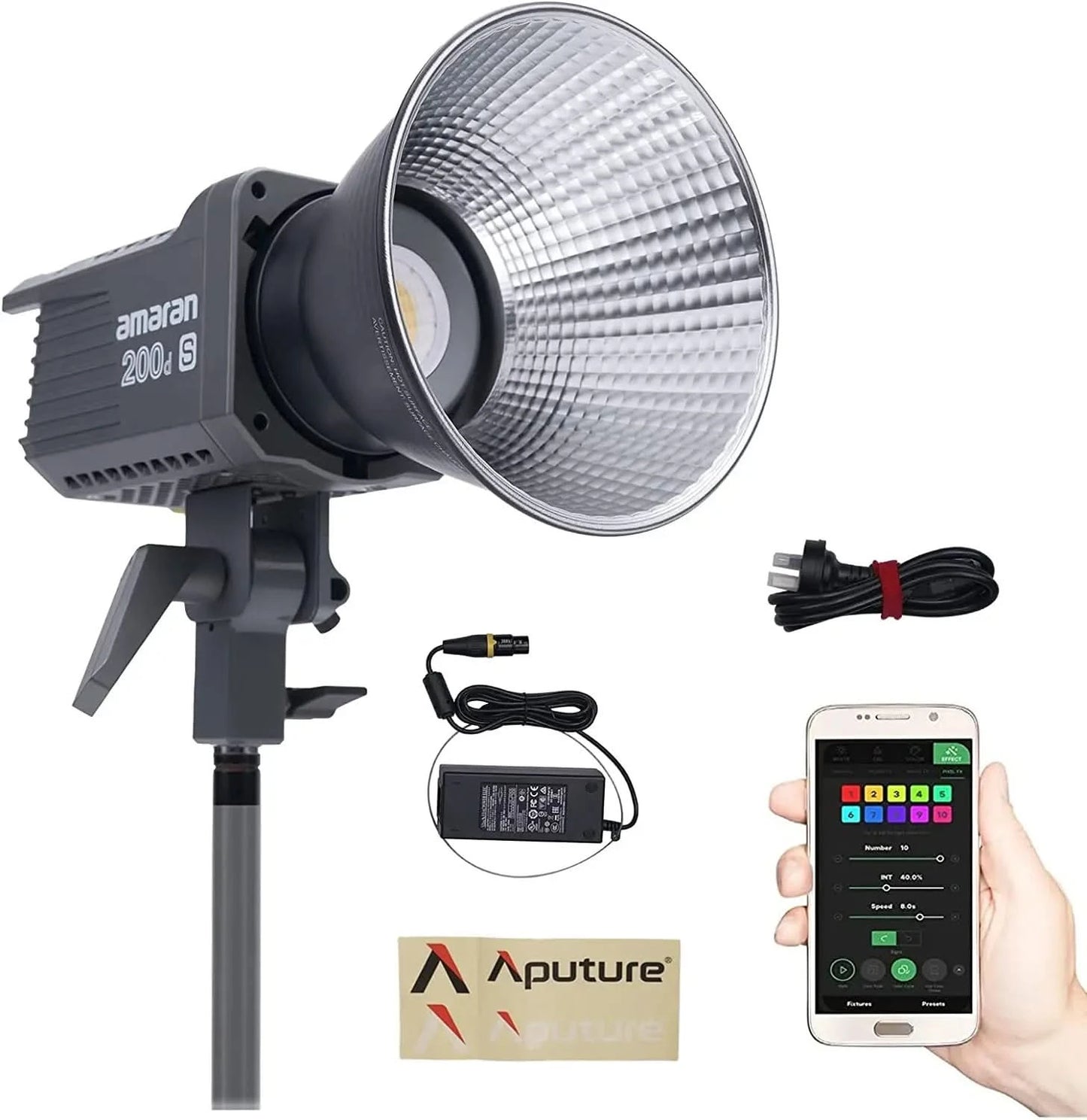 Amaran 200x S 100x S 200d S 100d S COB Video Light Bicolor Daylight Photography Lighting for Film Recoding Filmmaking by Aputure