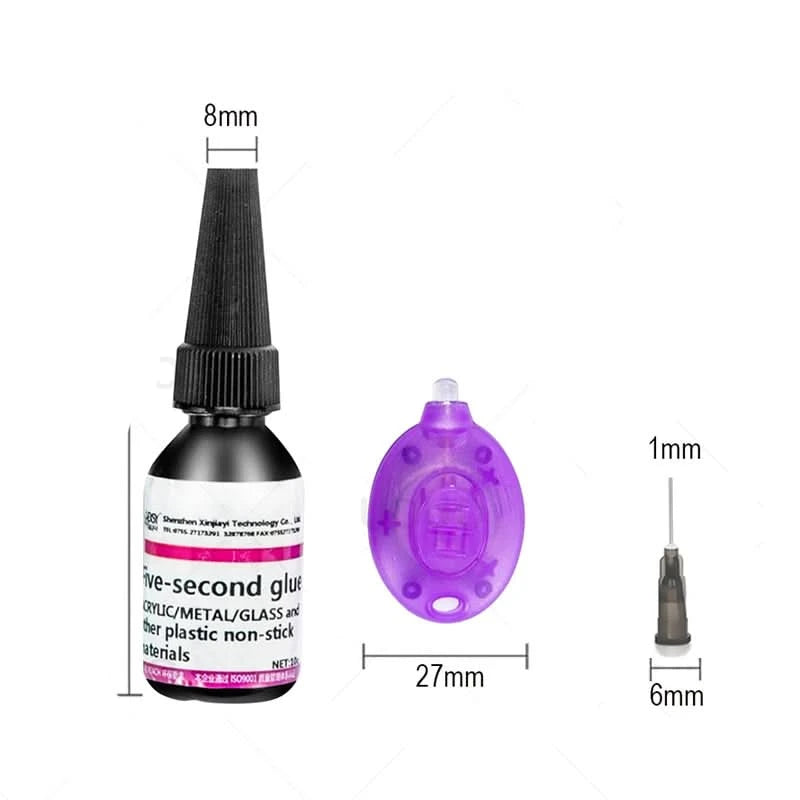 UV-Kleber Super Bonding Schweißkleber-Set UV-härtender Kleber 5 Sekunden Fix Klebstoff Dichtmittel Klebe- & Schweißkleber-Set