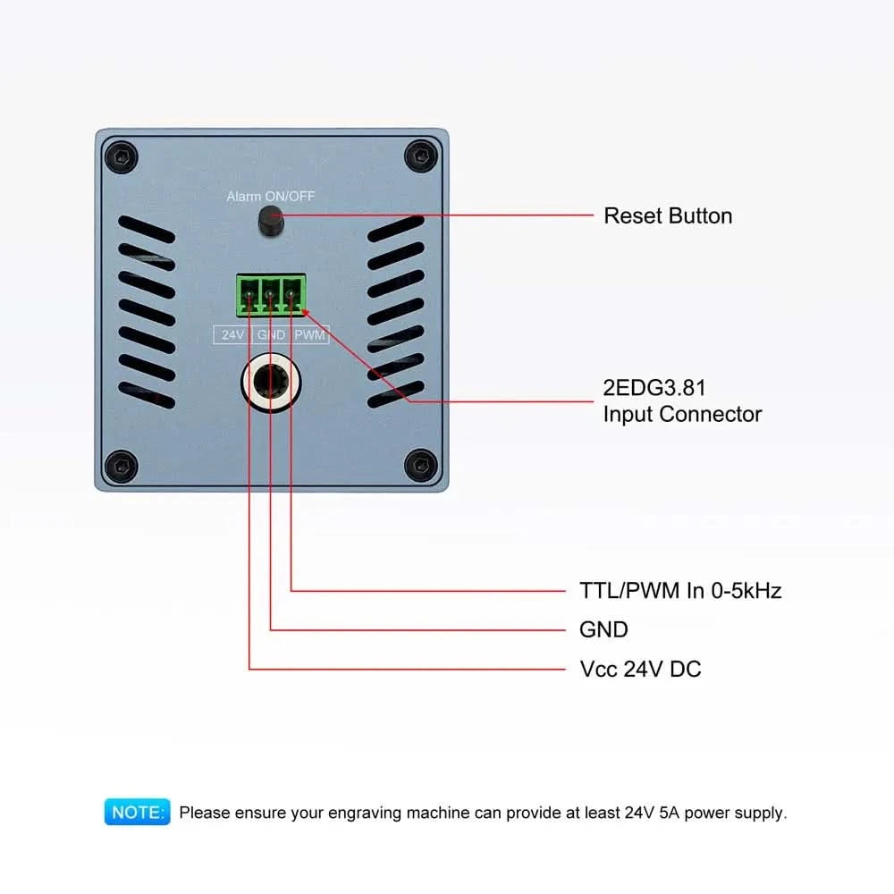 LASER TREE Laser Module 10W/20W/30W/40W Optical Power with Air Assist Laser Head TTL Blue Light for Engraver Cutting Wood Tools
