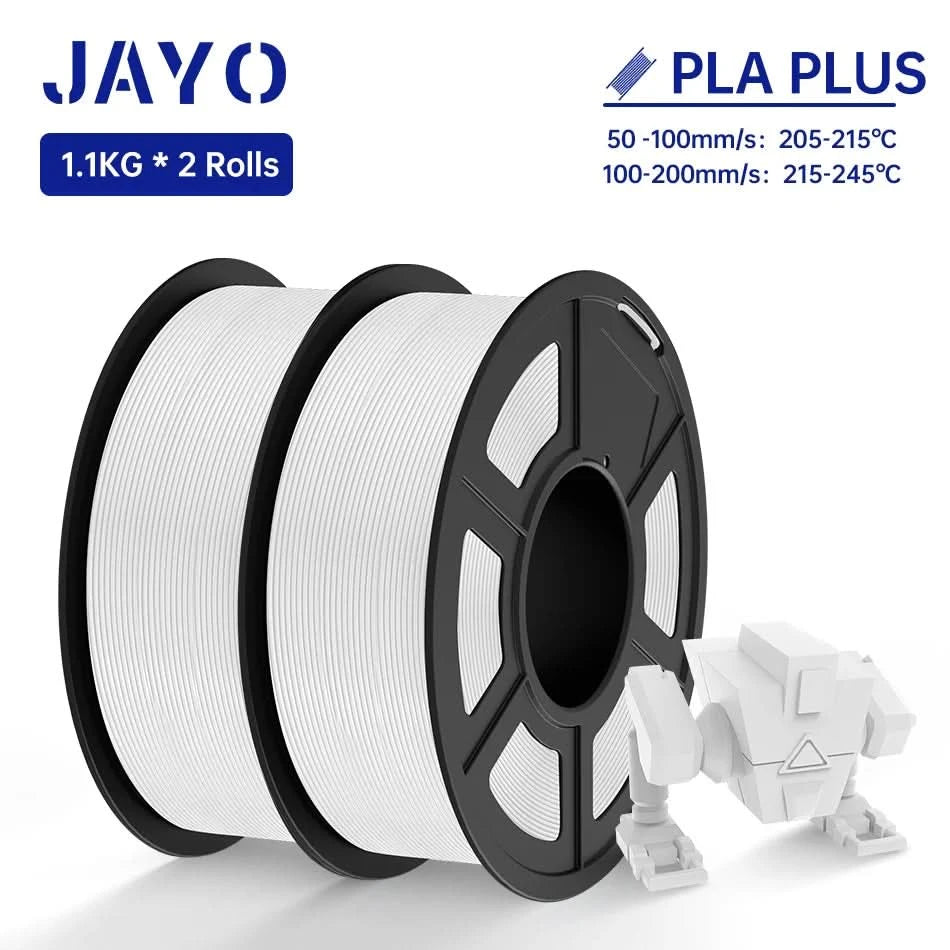 JAYO PETG/PLA/SILK/PLA Meta/PLA+/ABS 2 Rollen 3D-Drucker-Filament 1,75 mm Kreatives Modellmaterial für Kinder für 3D-Stift-Filament