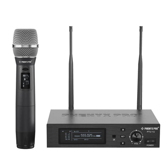 Phenyx Pro PTU-1U the Best Wireless Microphones System Lock Pick Set Professional Handheld Mic Metal for Stage Church