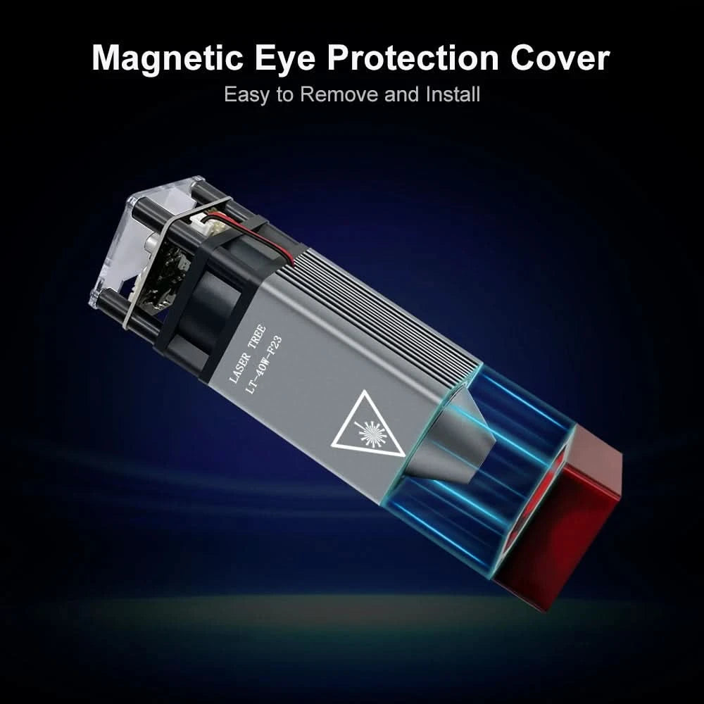 LASER TREE Laser Module 4W 5W 10W Optical Power with Air Assist Laser Head 450nm TTL Blue Light Engraver Cutting Wood DIY Tools