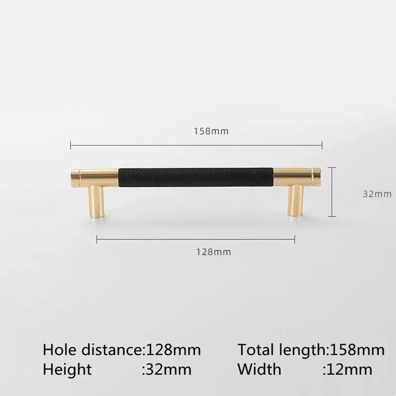 KK&FING Aluminium Knurled Handle Furniture Gold Cabinet Knobs Long Handles Kitchen Cupboard Drawer Knobs Dold Knobs And Pulls