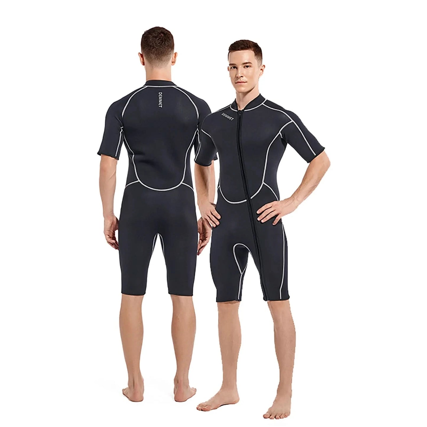 Taucher-Neoprenanzug 1,5-3 mm, einteilig, Neopren, Herren und Damen, Ganzkörper-Neoprenanzug, Sonnenschutz, warm, Badeanzug, Schwimmen, Surfen, Schnorcheln