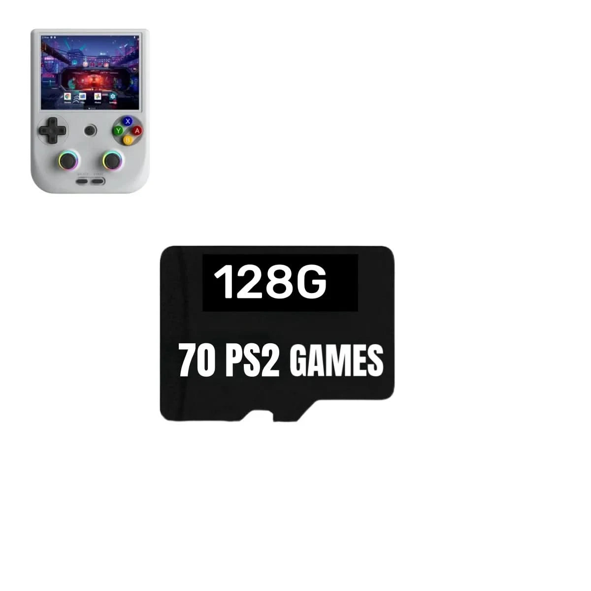 Für ANBERNIC RG406V TF Spielkarte Videospielkonsolen PSP 512G 80000 Spiele vorinstalliert Retro-Spiele 256G RG406V Speicherkarte