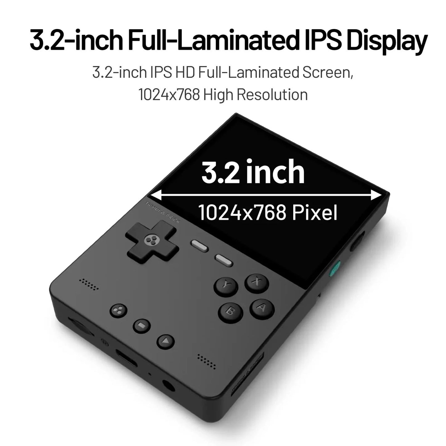 TRIMUI BRICK Handheld-Spielekonsole Tragbarer Retro-Videoplayer Spielekonsole Linux-System 3000mAh Langzeitakku LED Jungen Geschenke