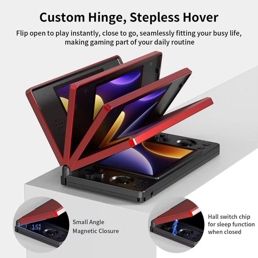 ANBERNIC RG DS Handheld Game Console 4" IPS Multi-touch Screen Android RK3568 64-bit 4000mAh Dual-screen Flip Video Games Player
