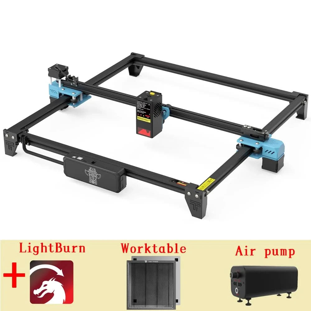 TwoTrees 130W CNC-Lasergravurmaschine TTS-20 PRO APP WLAN-Steuerung Glas Metall Lasergravierer Holz Lederschneidemaschine