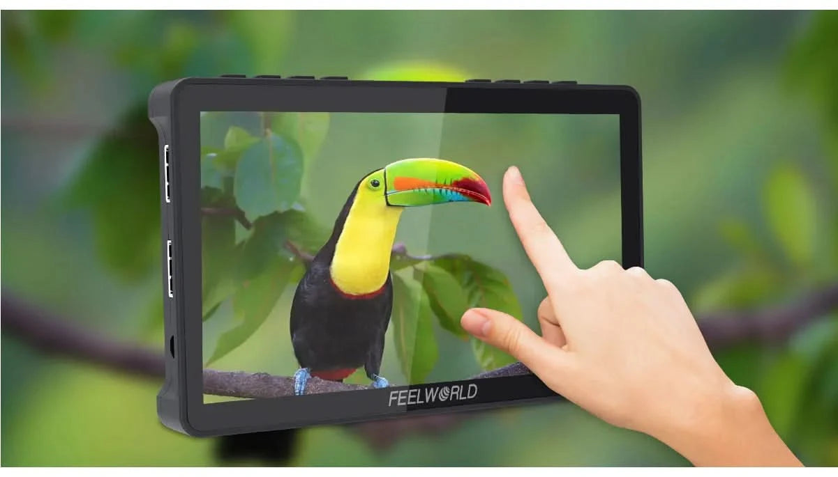 FEELWORLD F5 Pro V4 6 Zoll DSLR-Kamera-Feldmonitor Touchscreen 3D LUT FHD1920 1080 4K HDMI Video Fokusassistent für Gimbal