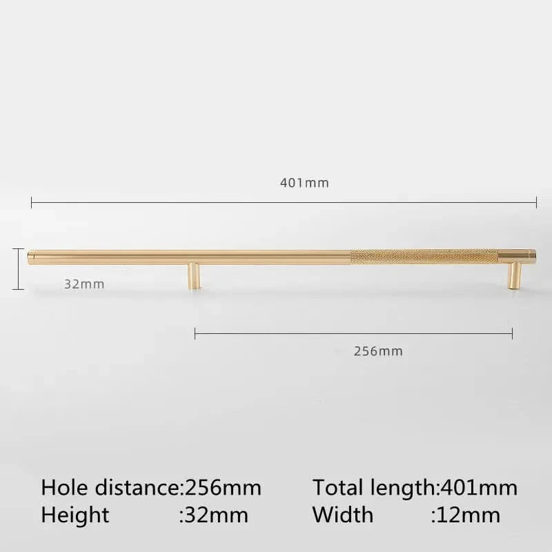 KK&FING Aluminium Knurled Handle Furniture Gold Cabinet Knobs Long Handles Kitchen Cupboard Drawer Knobs Dold Knobs And Pulls