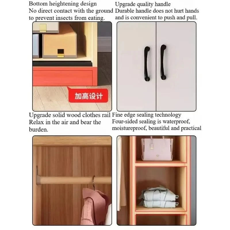 Bedroom Full Size Wardrobes Crafts Storage White Aesthetic Floor Small Wardrobe Dressers Sets Szafy Do Sypialni Home Furniture