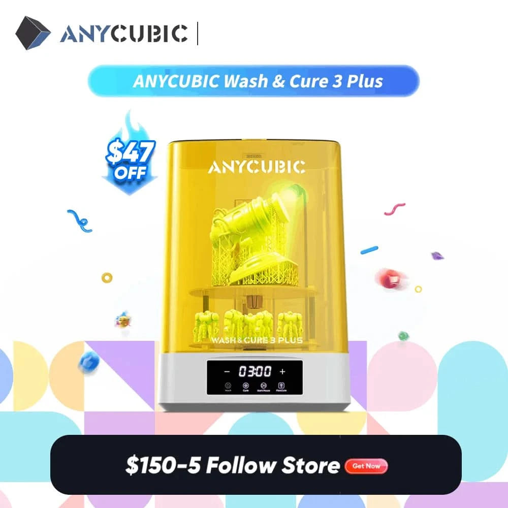 ANYCUBIC Wash & Cure 3 Plus Wasch- und Härtungsstation 2 in 1 für 12K Mono M5s 6K Mono X 6Ks LCD 3D-Drucker 3D-Druckmodelle