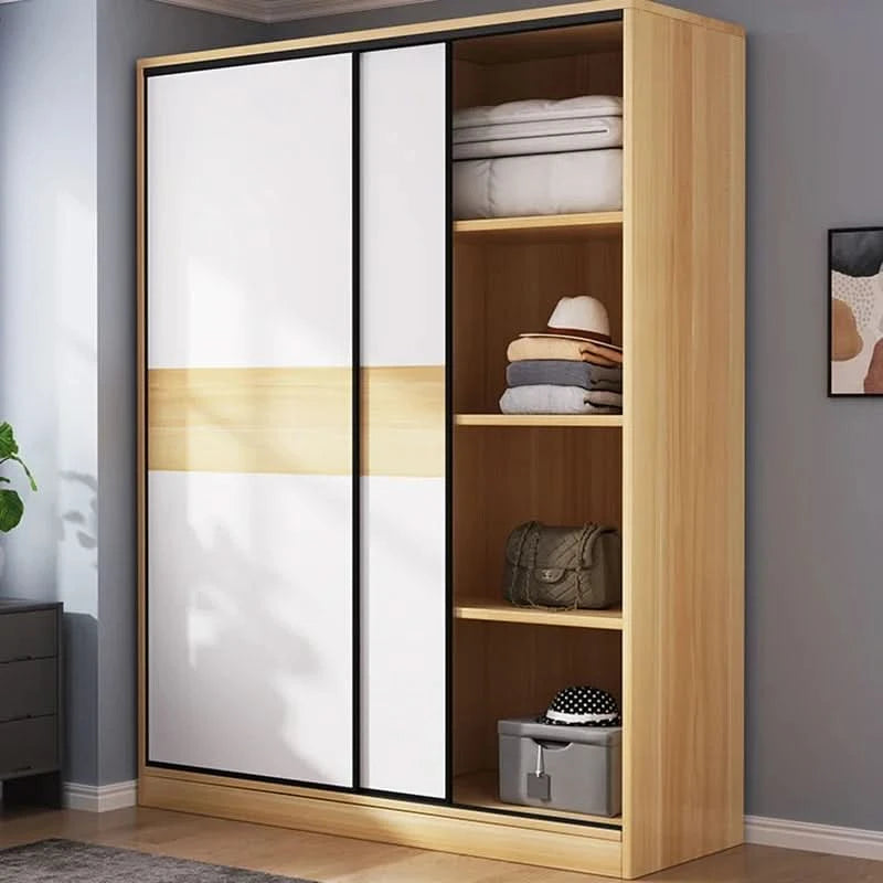 ZEco White Design Kleiderschränke Organizer Schiebetür Schlafzimmer Schrank Kleiderschränke Aufbewahrungsregal Armoires De Chambre MöbelZ