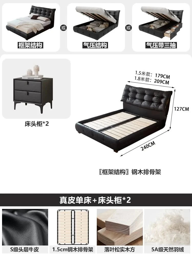 Reading Fashionable Beds Double Aesthetics Safenordic Aesthetics Bed Minimalist Comfortable Simple Wood Muebles Home Furniture