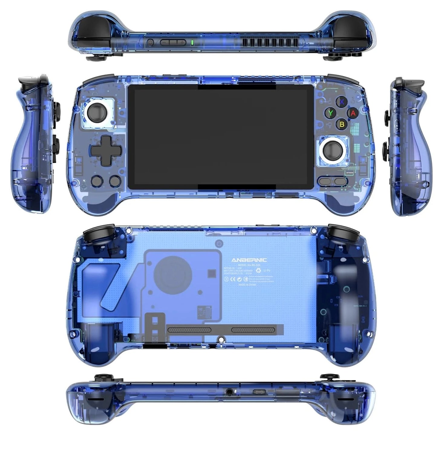 ANBERNIC RG556 Handheld-Spielekonsole 5,48 Zoll AMOLED-Bildschirm 1080*1920 Android 13 RAM8G+128G PS2-Spiel 5G WIFI 512G 80000Spiele