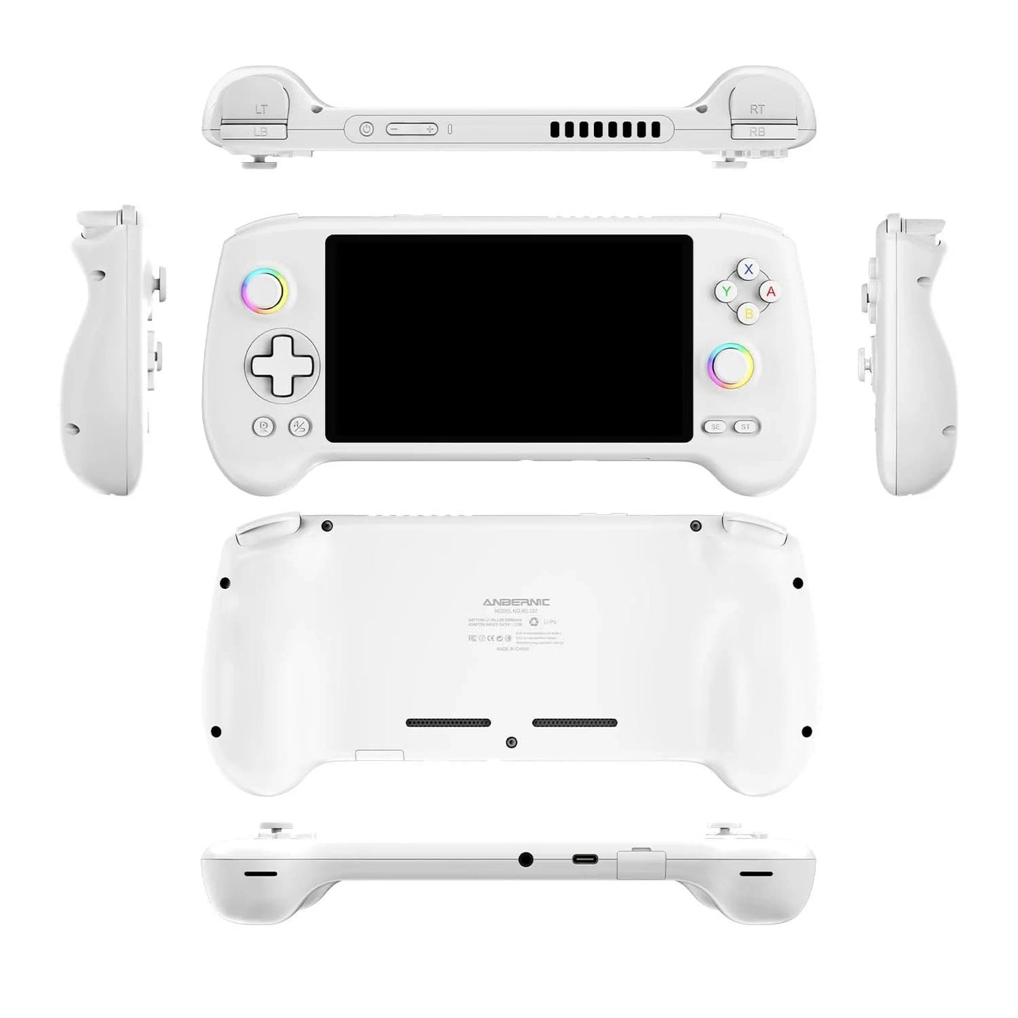 ANBERNIC RG557 Handheld Game Console 5.48" AMOLED Screen Dimensity 8300 Android 14 High-resolution Joysticks Video Player RG 557