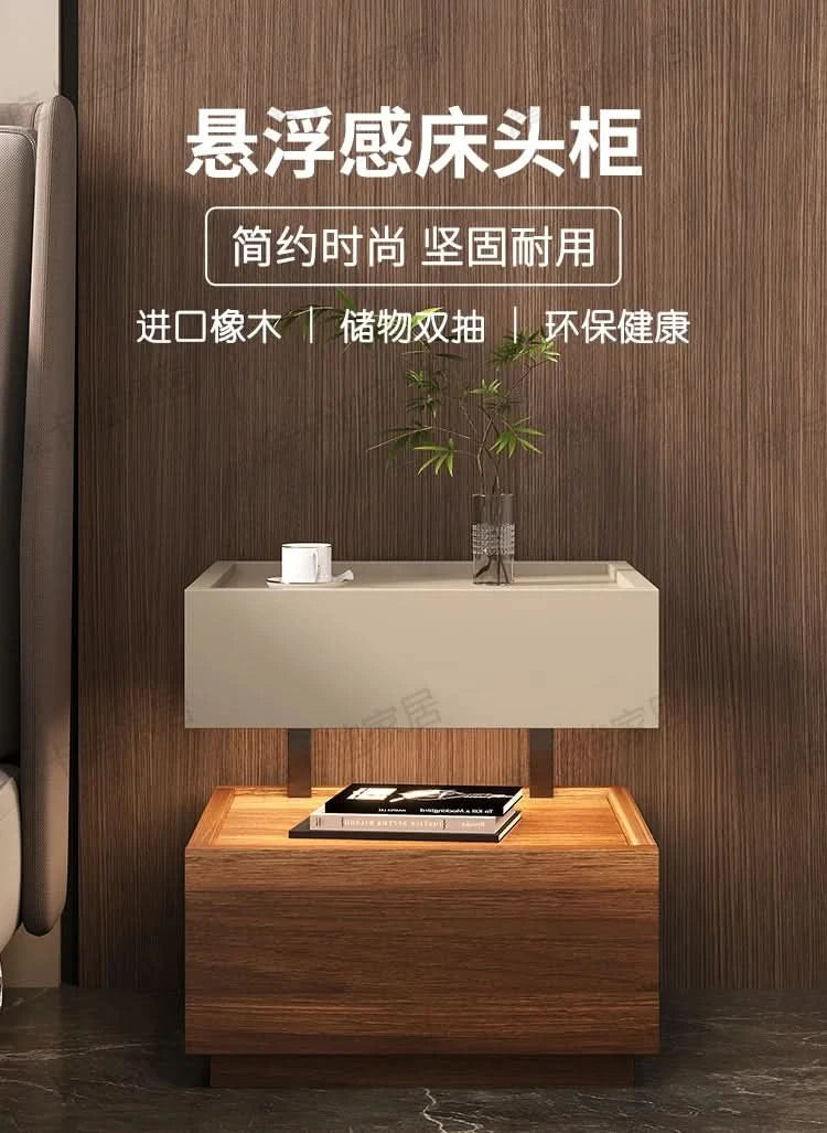 Simple European Bedside Table Classic Storage Luxury Trendy Night Table Modern Premium Comodini Camera Letto Bedroom Furnitures