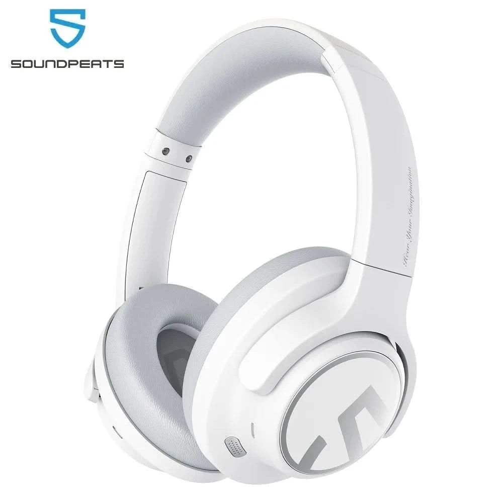 SoundPEATS Space Bluetooth Headphones Hybrid Active Noise Cancelling Wireless Headphone,123H Play,Mic,Multipoint Connection