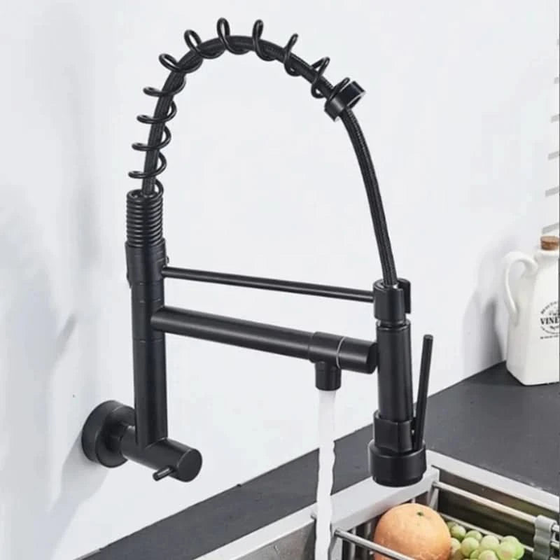 Gourmet-Küchenarmatur 50cm mit Gelenkschlauchbrause 2 Strahlarten 100% Metall Chrom Versand 12h SP