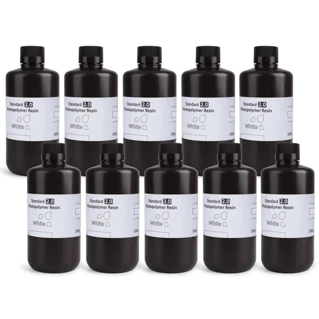 ELEGOO 3D Printer Resin LCD UV-Curing Resin 405nm Standard Photopolymer Resin for LCD 3D Printing 1000g Black Grey White Skin
