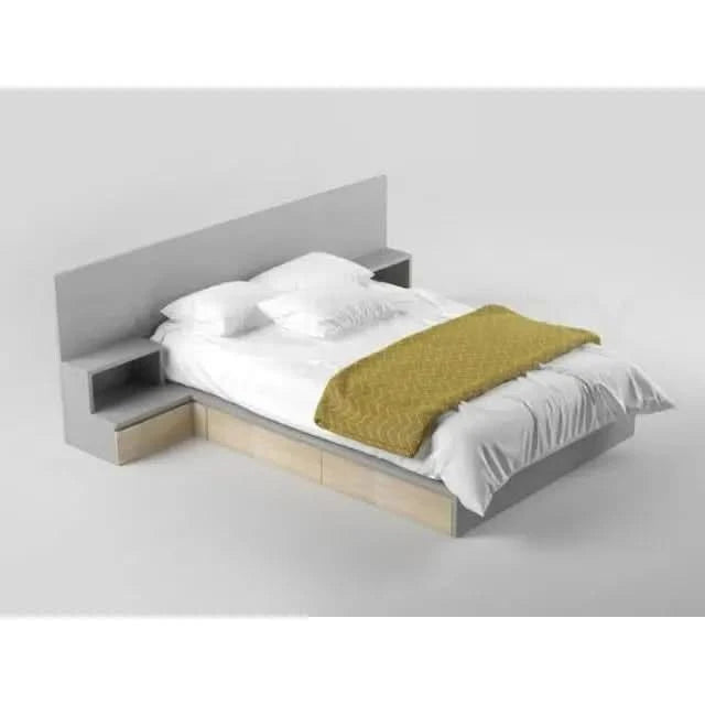 Hotel Bedroom Furniture Adult Double Bed Big Wooden Beds Comfortable and Eco-friendly Matertrial