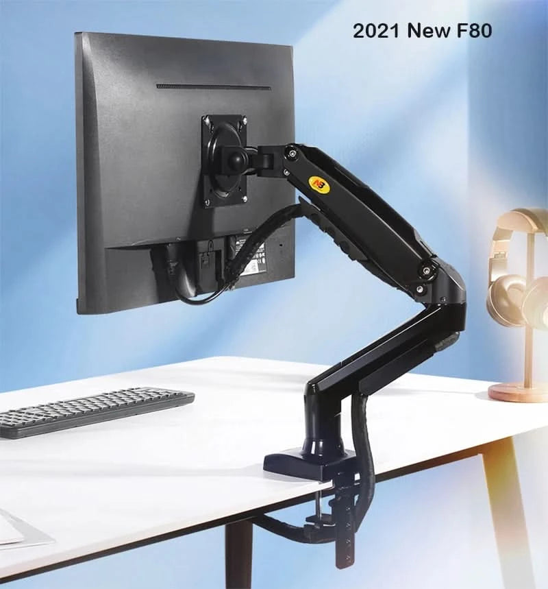 F80 Gasfeder 17-30 Zoll Desktop-LED-LCD-Monitorhalterung Arm Ergonomische Gasfeder Flexi-Halterung Belastung 2~9kg
